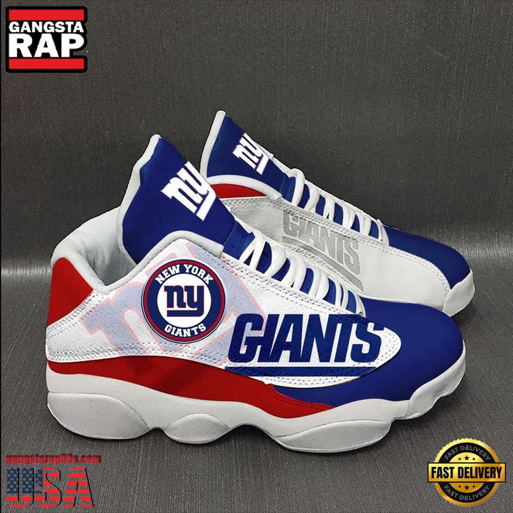 New York Giants NFL Ver 2 Air Jordan 13 Sneakers Shoes New York Giants NFL Ver 2 Air Jordan 13 Sneakers Shoes