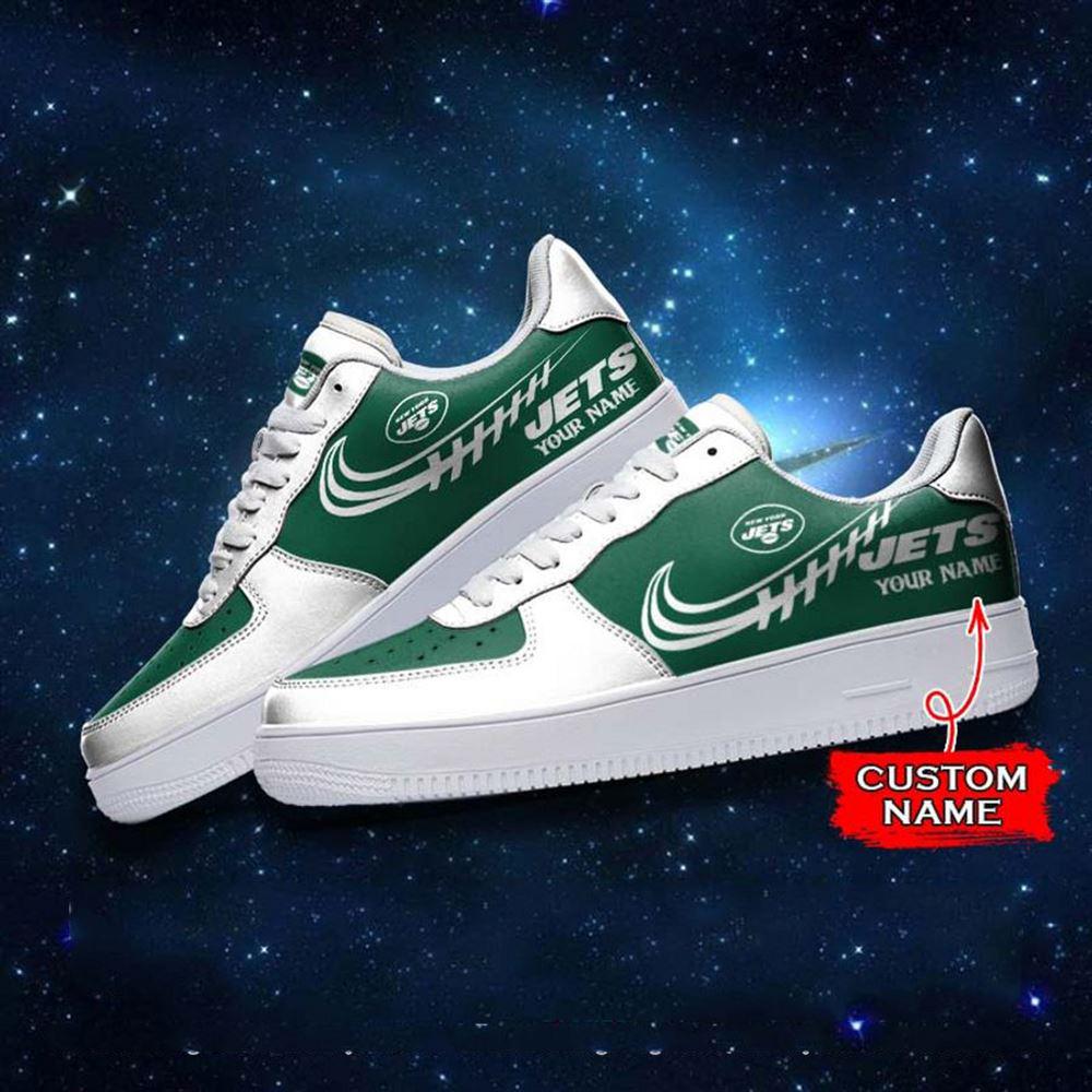 NFL Custom Name New York Jets Super Bowl Air Force 1 Sneaker Shoes NFL Custom Name New York Jets Super Bowl Air Force 1 Sneaker Shoes