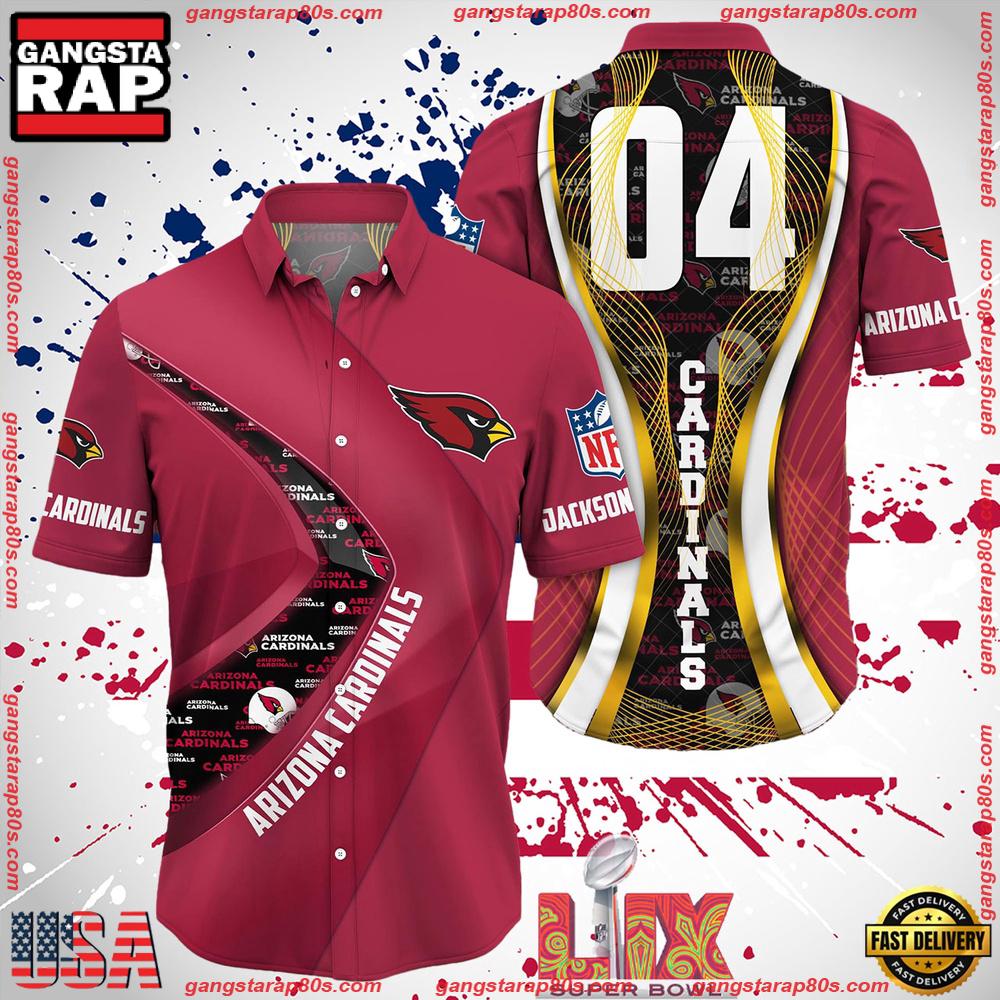 NFL Arizona Cardinals Super Bowl LIX 2025 Custom Aloha Hawaiian Shirt NFL Arizona Cardinals Super Bowl LIX 2025 Custom Aloha Hawaiian Shirt