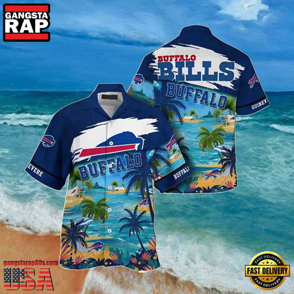 NFL Beach Personalized Buffalo Bills Summer Hawaiian Shirts NFL Beach Personalized Buffalo Bills Summer Hawaiian Shirts