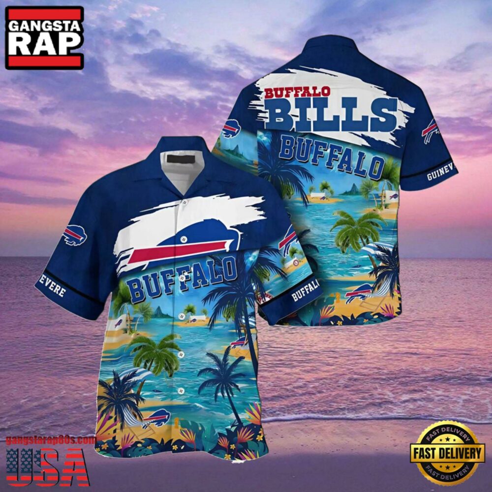 NFL Beach Personalized Buffalo Bills Summer Hawaiian Shirts NFL Beach Personalized Buffalo Bills Summer Hawaiian Shirts