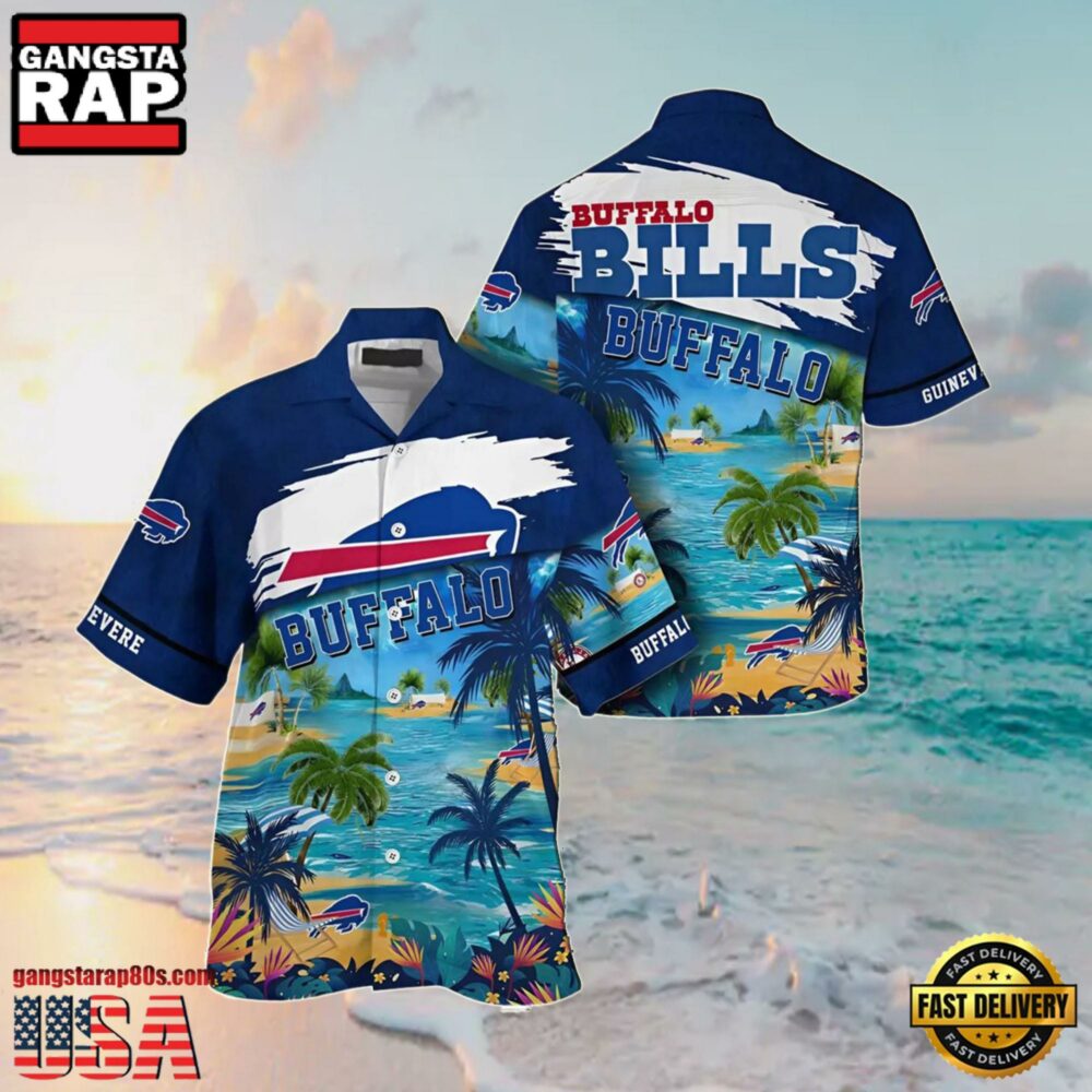 NFL Beach Personalized Buffalo Bills Summer Hawaiian Shirts NFL Beach Personalized Buffalo Bills Summer Hawaiian Shirts
