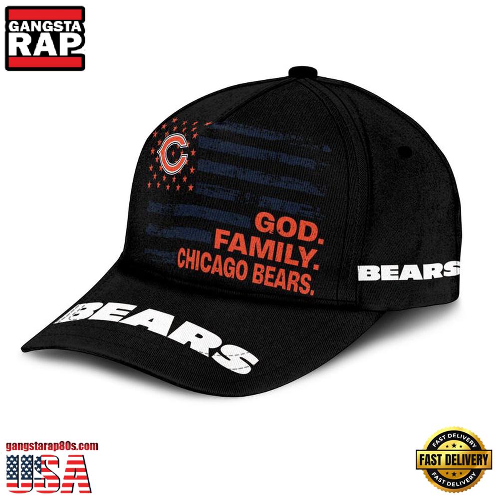 NFL Super Bowl Chicago Bears American Flag Classic Cap NFL Super Bowl Chicago Bears American Flag Classic Cap