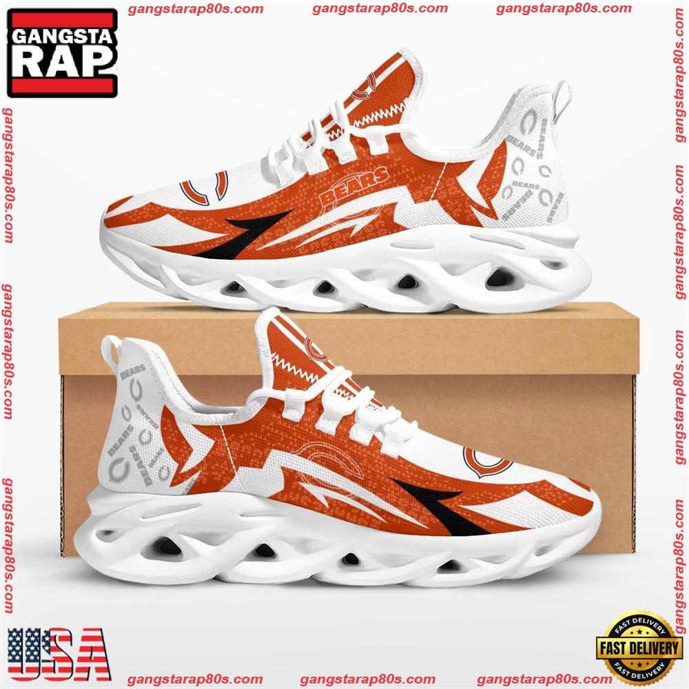 NFL Chicago Bears Symbol Geometric Pattern Max Soul Shoes Running Sneakers NFL Chicago Bears Symbol Geometric Pattern Max Soul Shoes Running Sneakers