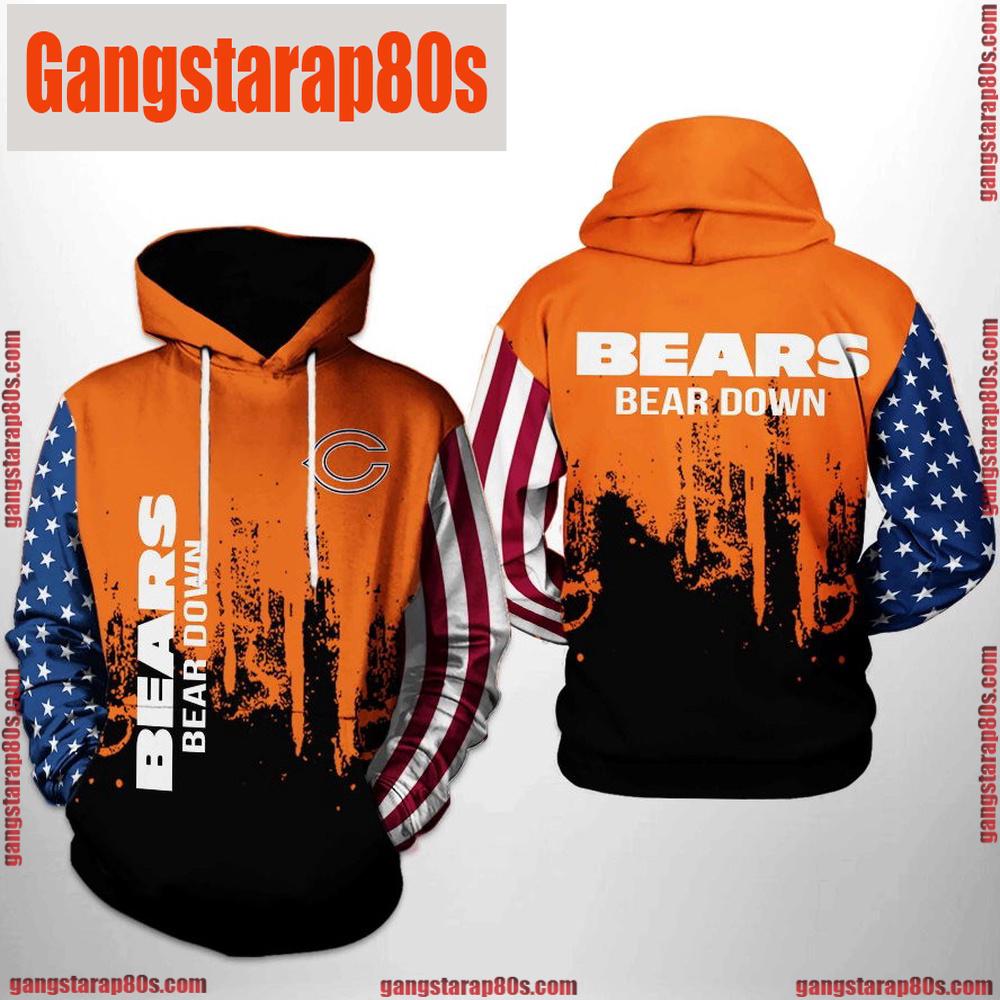 NFL Chicago Bears Team US 3D Printed Hoodie Shirt NFL Chicago Bears Team US 3D Printed Hoodie Shirt