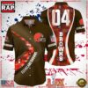 NFL Cleveland Browns Super Bowl LIX 2025 Custom Aloha Hawaiian Shirt 1 NFL Cleveland Browns Super Bowl LIX Fans Custom Hawaiian Shirt