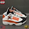 NFL Cleveland Browns White Air Jordan 13 Sneakers Shoes Shoes 1 NFL Cleveland Browns White Air Jordan 13 Sneaker Shoes - Gift For Fans