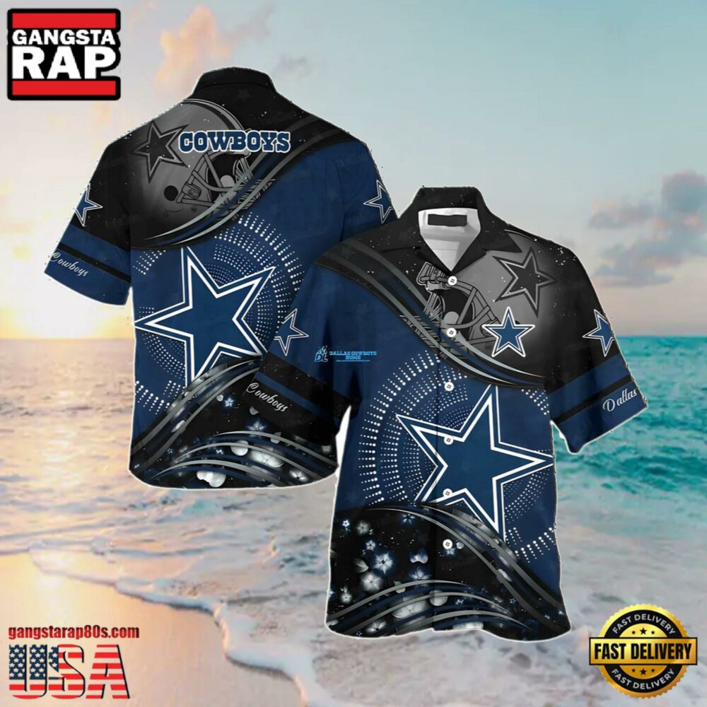 NFL Dallas Cowboys Stellar Wave Summer Hawaiian Shirt NFL Dallas Cowboys Stellar Wave Summer Hawaiian Shirt