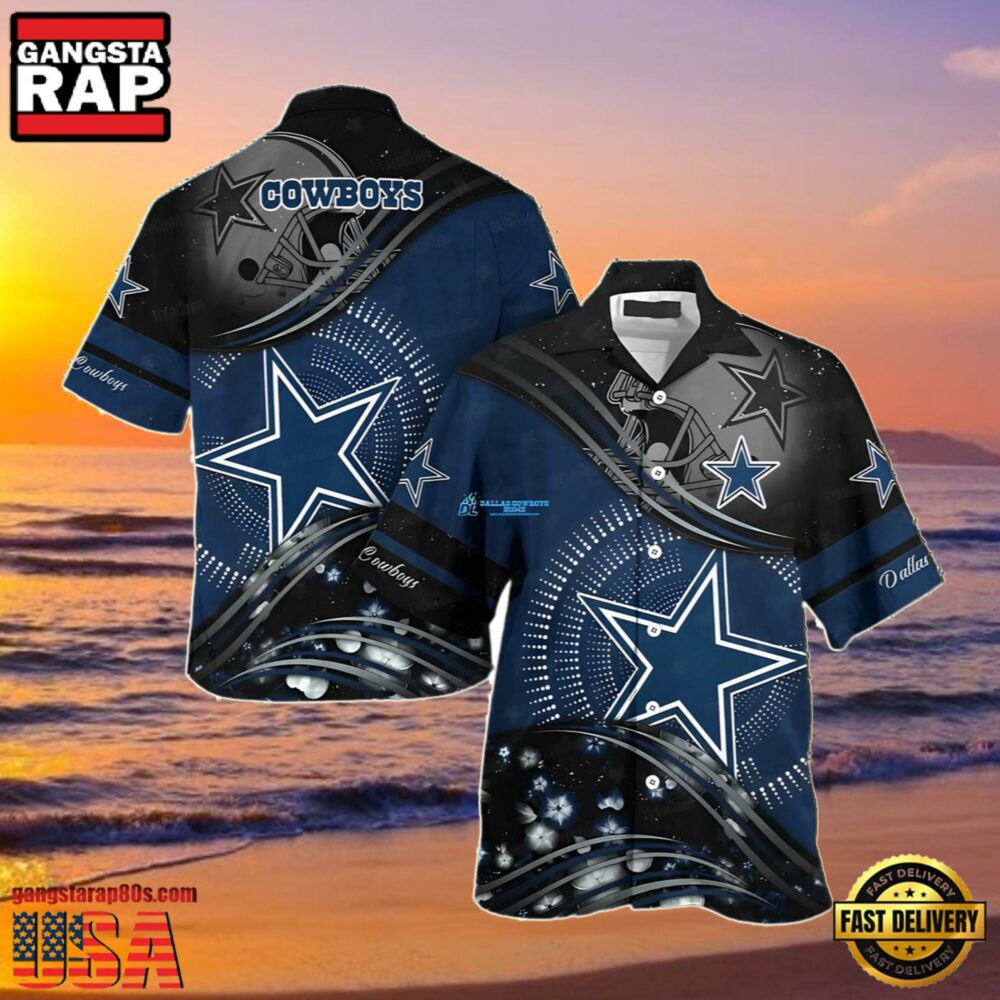 NFL Dallas Cowboys Stellar Wave Summer Hawaiian Shirt NFL Dallas Cowboys Stellar Wave Summer Hawaiian Shirt