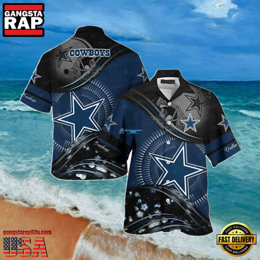 NFL Dallas Cowboys Stellar Wave Summer Hawaiian Shirt NFL Dallas Cowboys Stellar Wave Summer Hawaiian Shirt