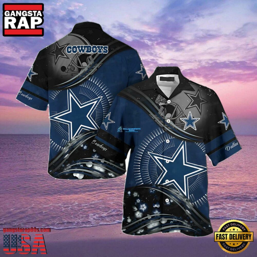 NFL Dallas Cowboys Stellar Wave Summer Hawaiian Shirt NFL Dallas Cowboys Stellar Wave Summer Hawaiian Shirt