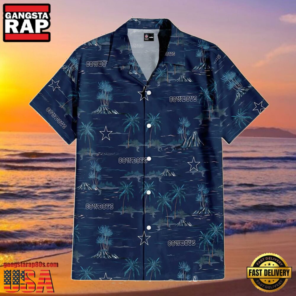 NFL Dallas Cowboys Summer Hawaiian Shirts Blue Summer Island NFL Dallas Cowboys Summer Hawaiian Shirts Blue Summer Island