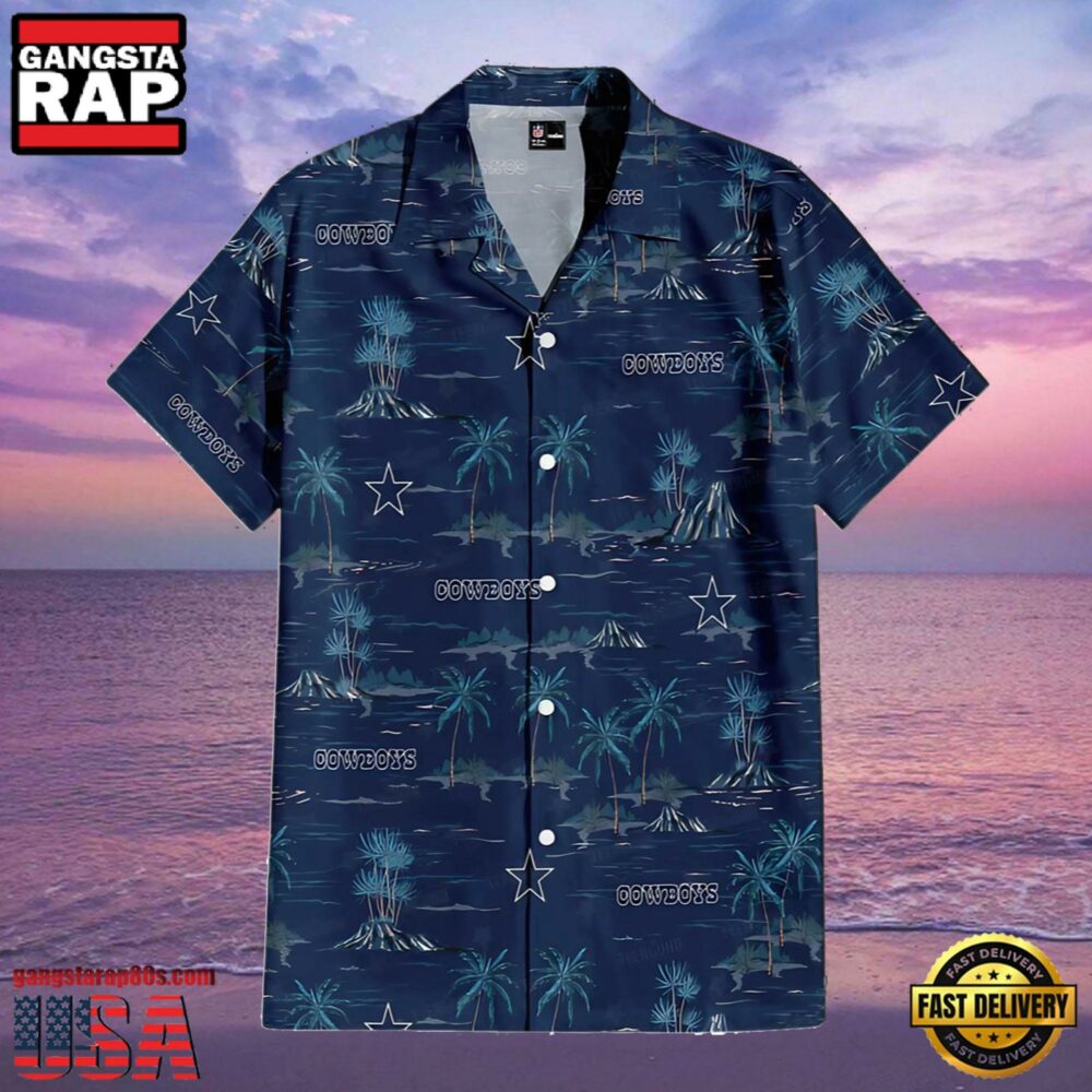NFL Dallas Cowboys Summer Hawaiian Shirts Blue Summer Island NFL Dallas Cowboys Summer Hawaiian Shirts Blue Summer Island