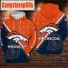 NFL Denver Broncos Football Big Logo 3D Hoodie Shirt