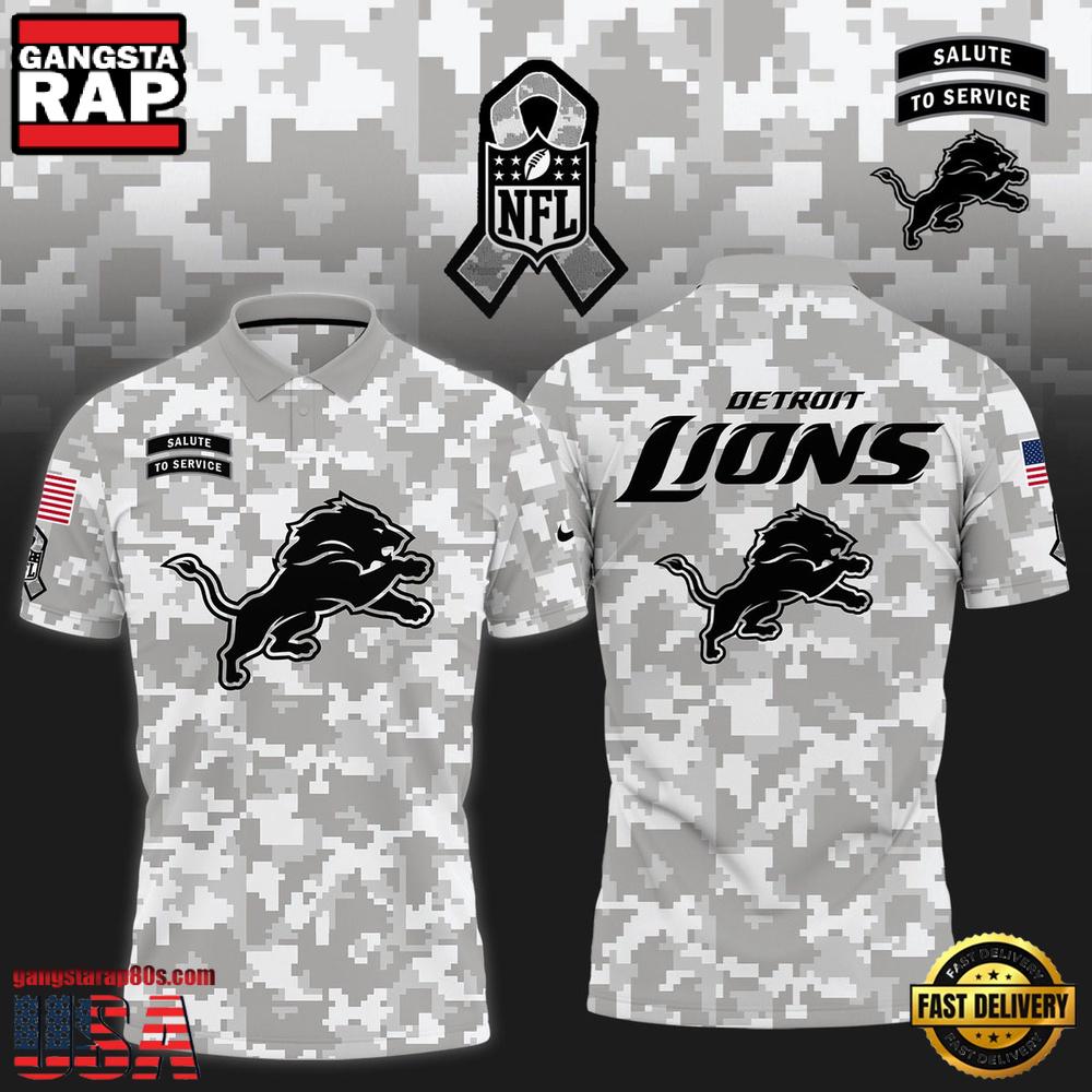 NFL Detroit Lions Camo 2025 Salute to Service Polo Shirt NFL Detroit Lions Camo 2025 Salute to Service Polo Shirt