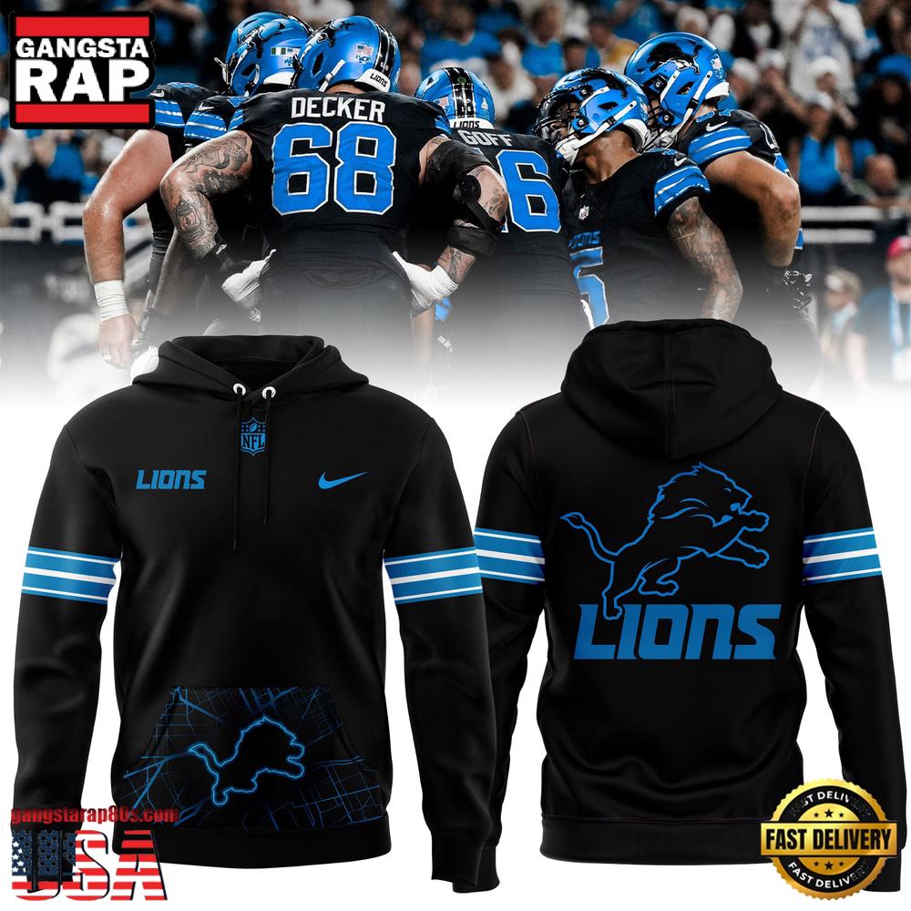 NFL Detroit Lions Dark Knights New Design 3D Hoodie NFL Detroit Lions Dark Knights New Design 3D Hoodie