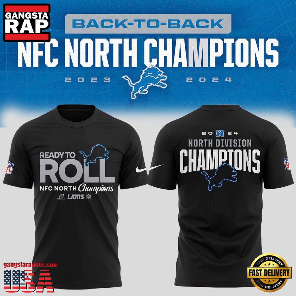 NFL Super Bowl Detroit Lions NFC North Division Champions T Shirt NFL Super Bowl Detroit Lions NFC North Division Champions T Shirt