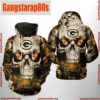 NFL Green Bay Packers Skull Team 3D Printed Hoodie Shirt