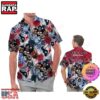 NFL Houston Texans America Flag Tropical Floral Custom Hawaiian Shirt