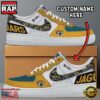 NFL Jacksonville Jaguars Logo Team Design Custom Air Force 1 Shoes 2 NFL Jacksonville Jaguars Logo Team Design Custom Air Force 1 Shoes
