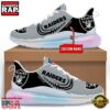 NFL Las Vegas Raiders Custom Rainbow Atmospheric Cushion Running Shoes, Women's Sneaker