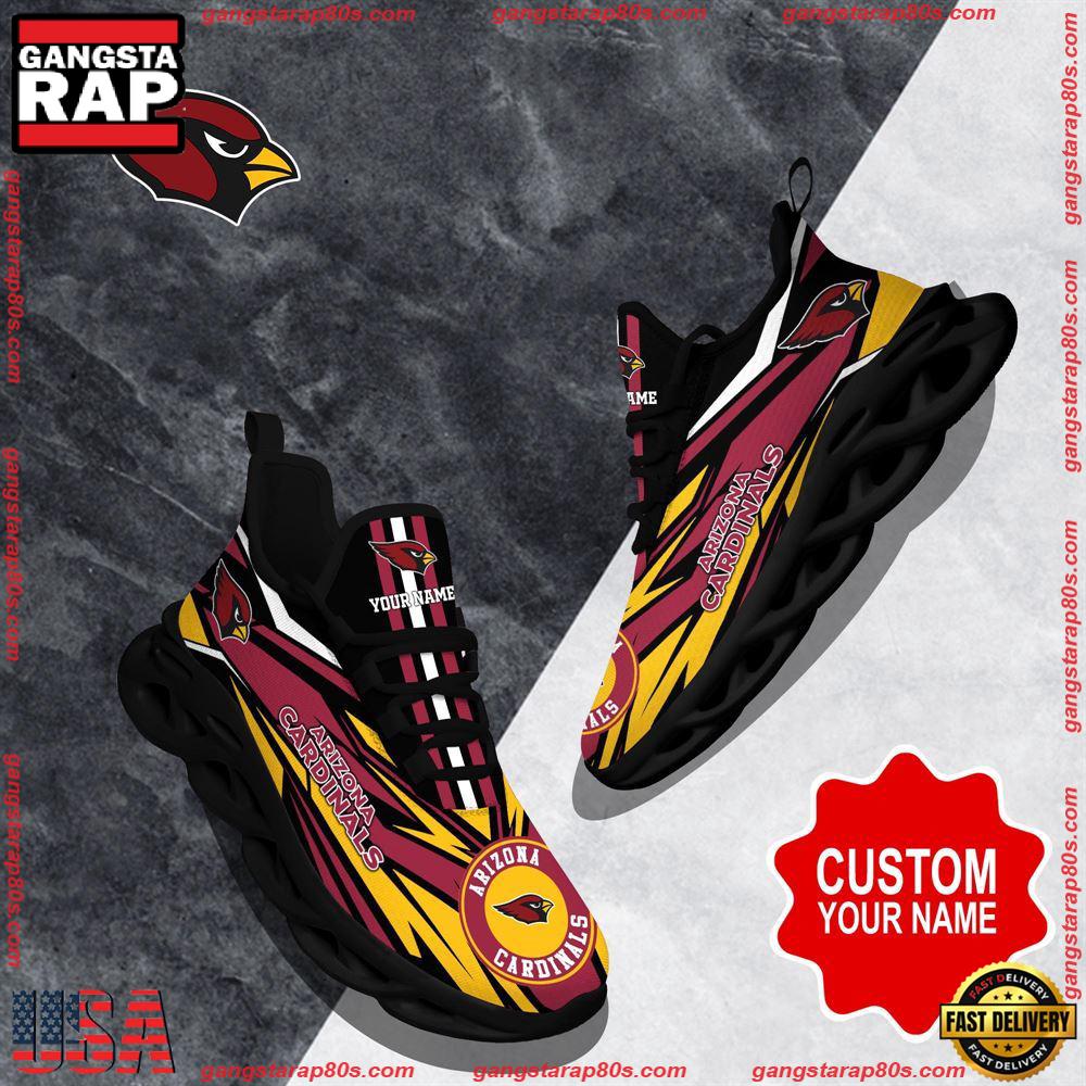 NFL Custom Name Arizona Cardinals Football Max Soul Shoes Running Sneakers NFL Custom Name Arizona Cardinals Football Max Soul Shoes Running Sneakers