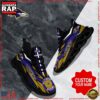 NFL Custom Name Baltimore Ravens Football Max Soul Shoes Running Sneakers 1 NFL Max Soul Shoes, Baltimore Ravens Clunky Shoes Custom Custom Name Football