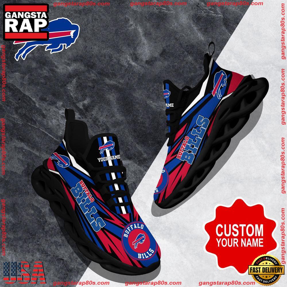 NFL Custom Name Buffalo Bills Football Max Soul Shoes Running Sneakers NFL Custom Name Buffalo Bills Football Max Soul Shoes Running Sneakers