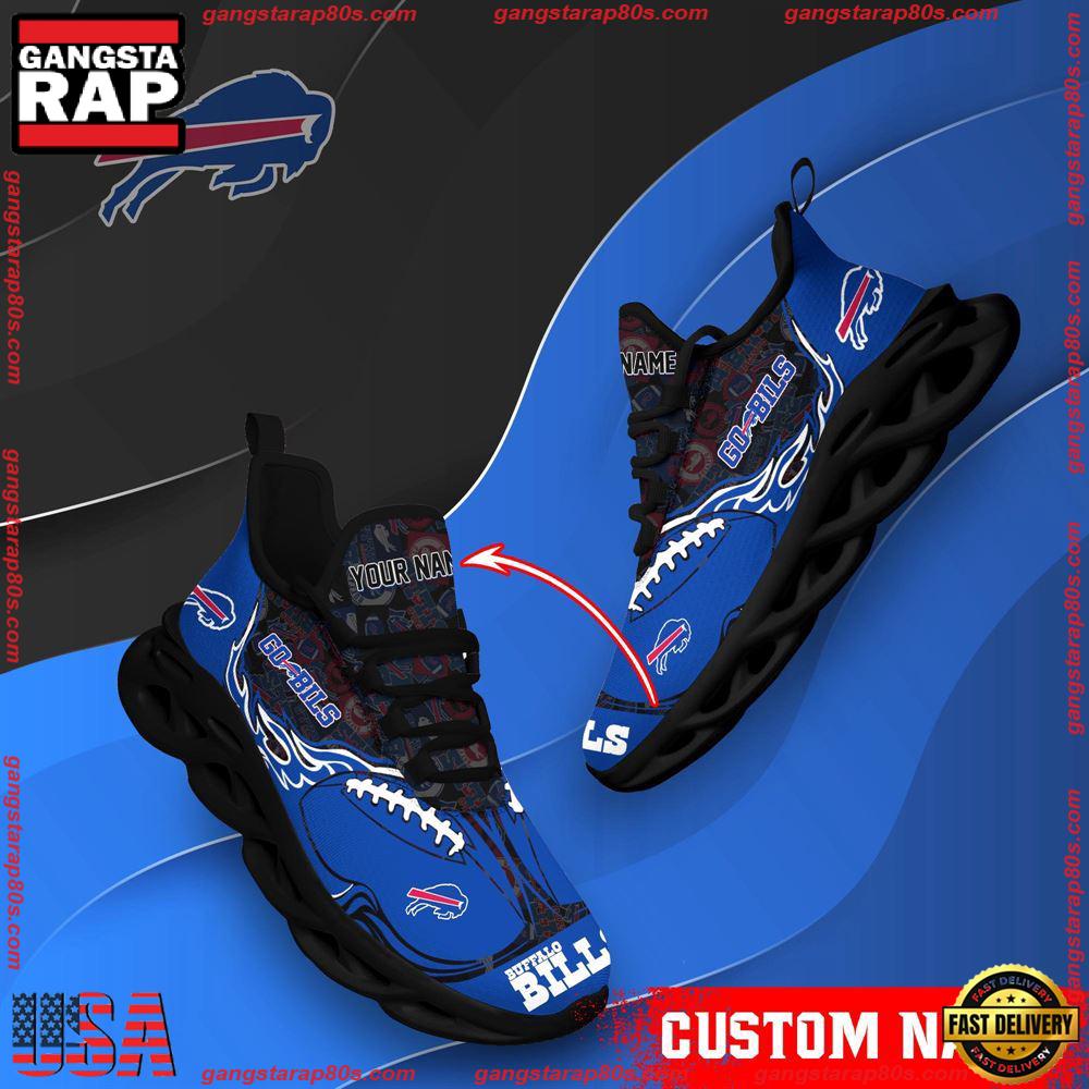 NFL Custom Name Buffalo Bills Max Soul Shoes Running Sneakers NFL Custom Name Buffalo Bills Max Soul Shoes Running Sneakers