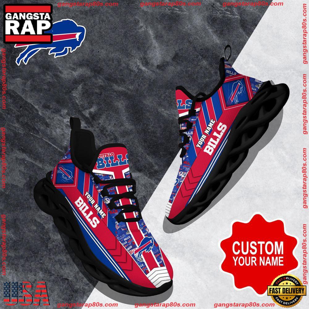 NFL Custom Name Buffalo Bills Logo Max Soul Shoes Running Sneakers NFL Custom Name Buffalo Bills Logo Max Soul Shoes Running Sneakers