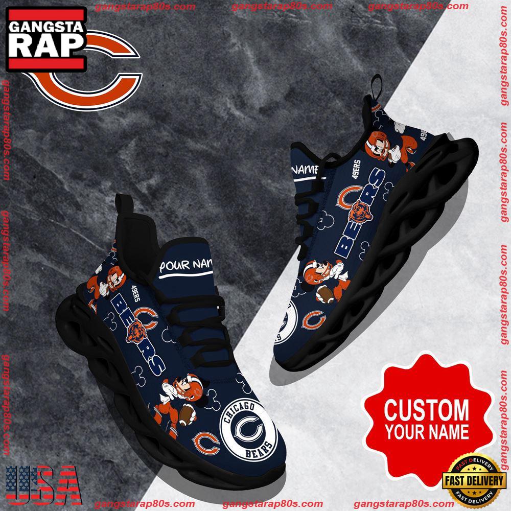 NFL Custom Name Chicago Bears Christmas Max Soul Shoes Running Sneakers NFL Custom Name Chicago Bears Christmas Max Soul Shoes Running Sneakers