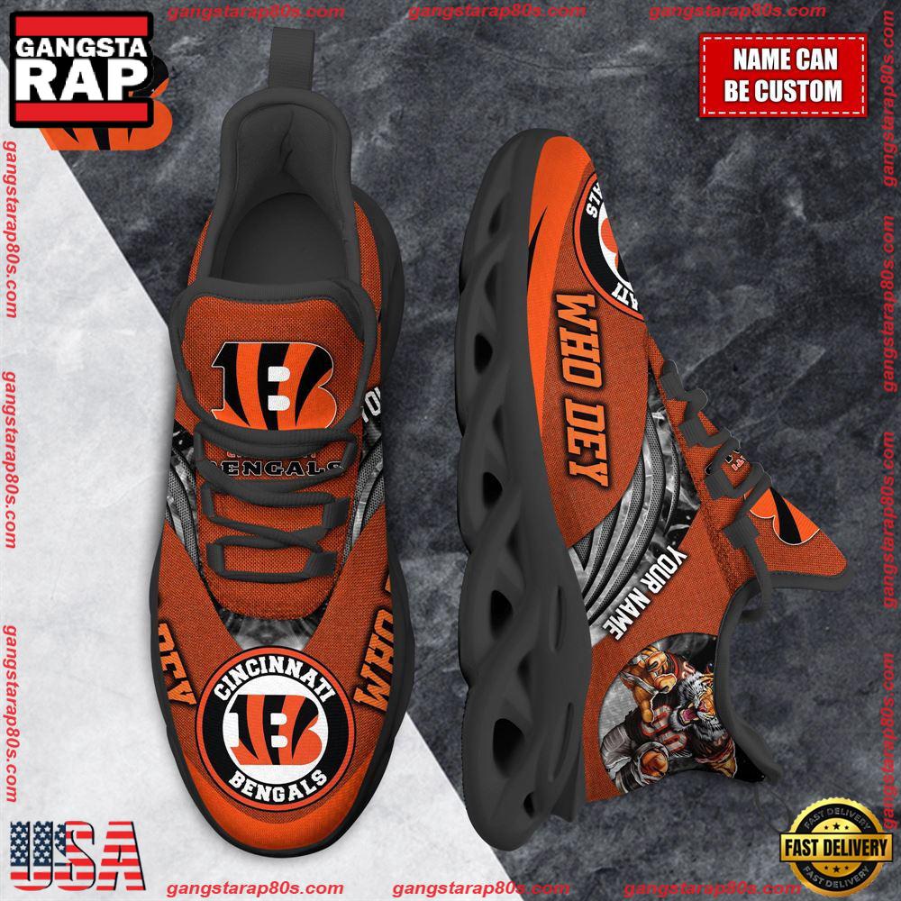 NFL Custom Name Cincinnati Bengals Max Soul Shoes Running Sneakers NFL Custom Name Cincinnati Bengals Max Soul Shoes Running Sneakers