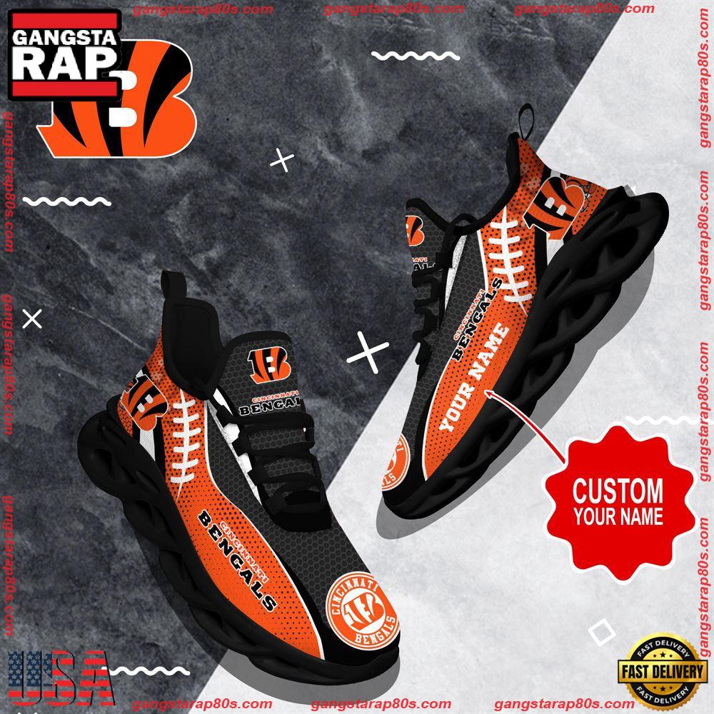 NFL Custom Name Cincinnati Bengals Shoes Sport Loves Max Soul Shoes Running Sneakers NFL Custom Name Cincinnati Bengals Shoes Sport Loves Max Soul Shoes Running Sneakers