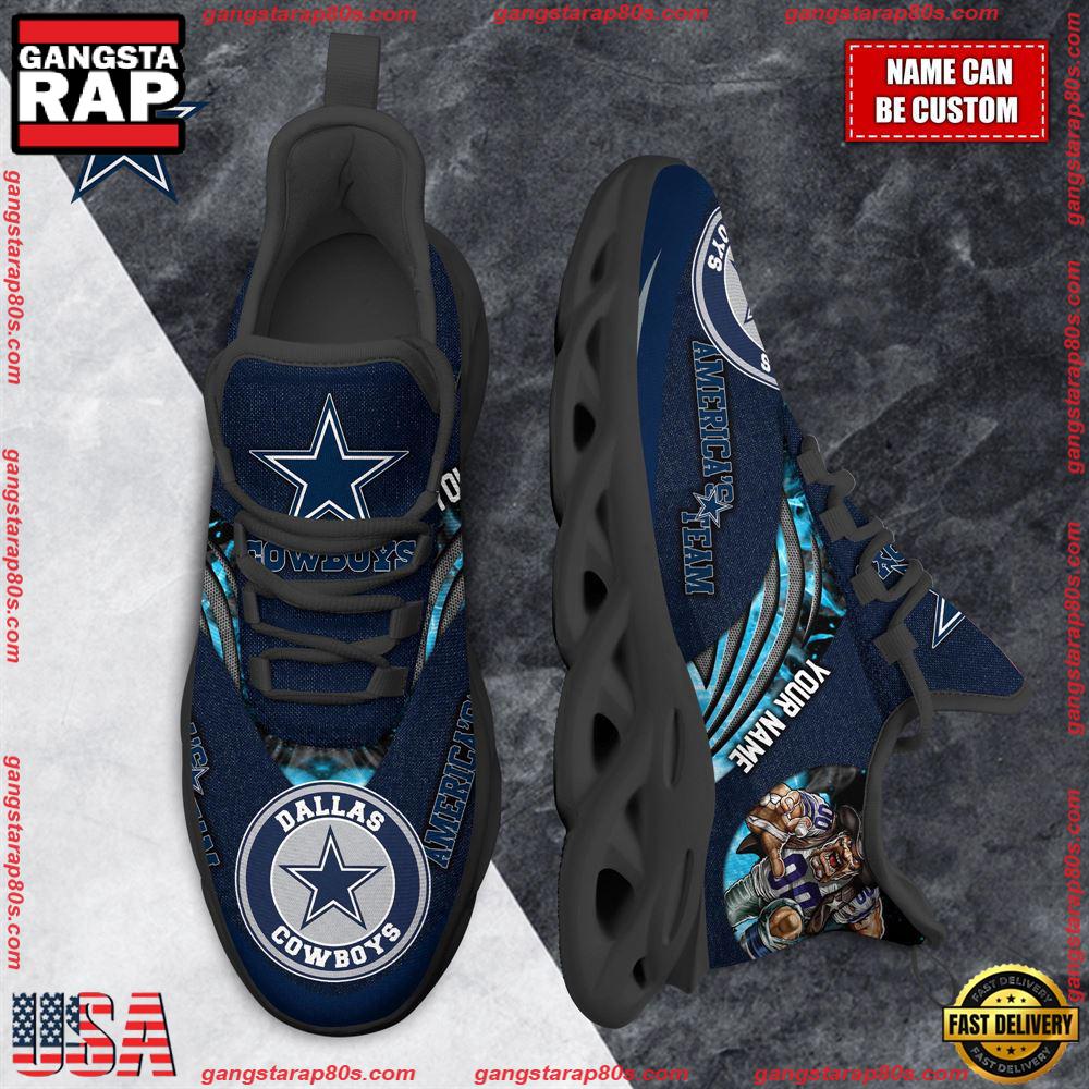 NFL Custom Name Dallas Cowboys Max Soul Shoes Running Sneakers NFL Custom Name Dallas Cowboys Max Soul Shoes Running Sneakers