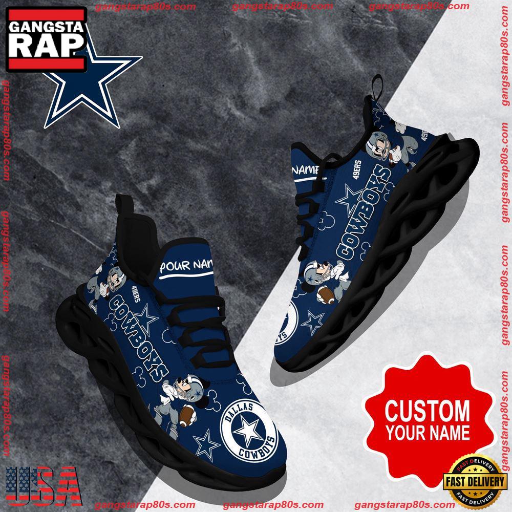 NFL Custom Name Dallas Cowboys Christmas Max Soul Shoes Running Sneakers NFL Custom Name Dallas Cowboys Christmas Max Soul Shoes Running Sneakers