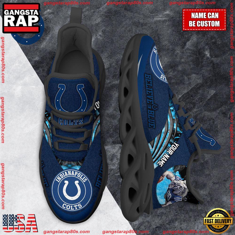 NFL Custom Name Indianapolis Colts Max Soul Shoes Running Sneakers NFL Custom Name Indianapolis Colts Max Soul Shoes Running Sneakers