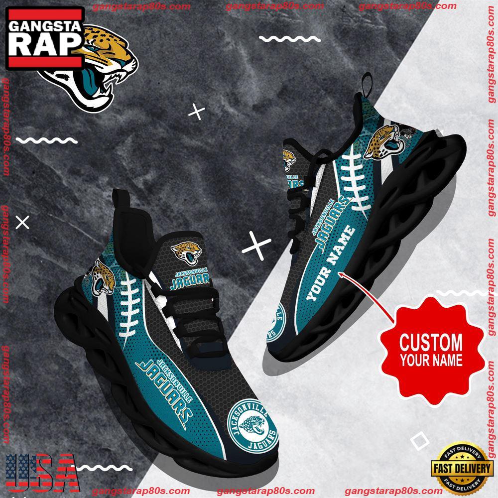 NFL Custom Name Jacksonville Jaguars Shoes Sport Loves Max Soul Shoes Running Sneakers NFL Custom Name Jacksonville Jaguars Shoes Sport Loves Max Soul Shoes Running Sneakers