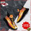NFL Custom Name Kansas City Chiefs Logo Max Soul Shoes Running Sneakers 2 NFL Max Soul Shoes, Kansas City Chiefs Clunky Shoes Logo Custom Name Nfl