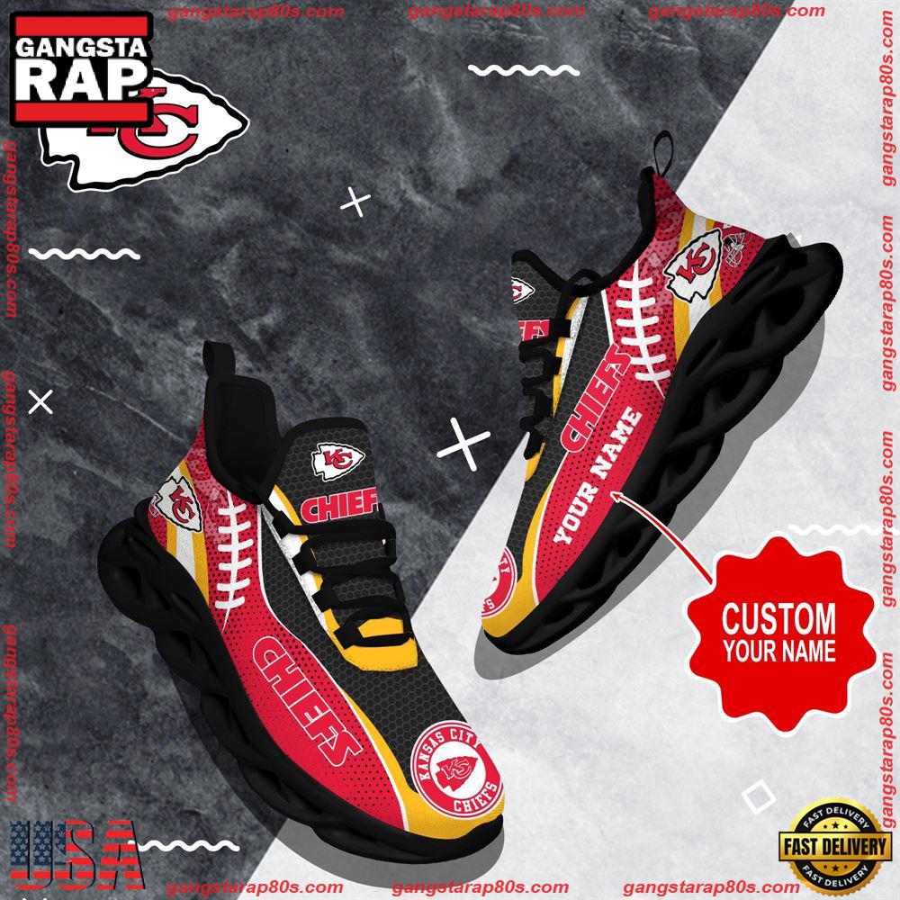 NFL Custom Name Kansas City Chiefs Shoes Sport Loves Max Soul Shoes Running Sneakers NFL Custom Name Kansas City Chiefs Shoes Sport Loves Max Soul Shoes Running Sneakers