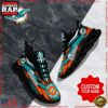 NFL Custom Name Miami Dolphins Football Max Soul Shoes Running Sneakers 1 NFL Max Soul Shoes, Miami Dolphins Clunky Shoes Custom Custom Name Football