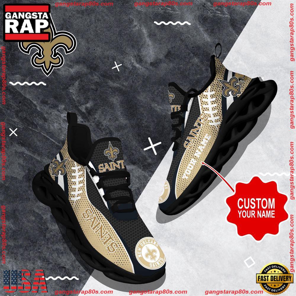 NFL Custom Name New Orleans Saints Shoes Sport Loves Max Soul Shoes Running Sneakers NFL Custom Name New Orleans Saints Shoes Sport Loves Max Soul Shoes Running Sneakers