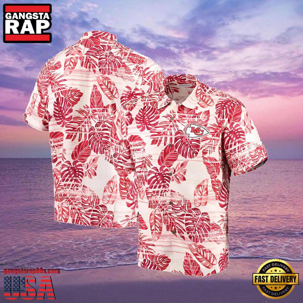 NFL Men's Tommy Bahama Chiefs Hawaiian Shirt Miami NFL Men's Tommy Bahama Chiefs Hawaiian Shirt Miami