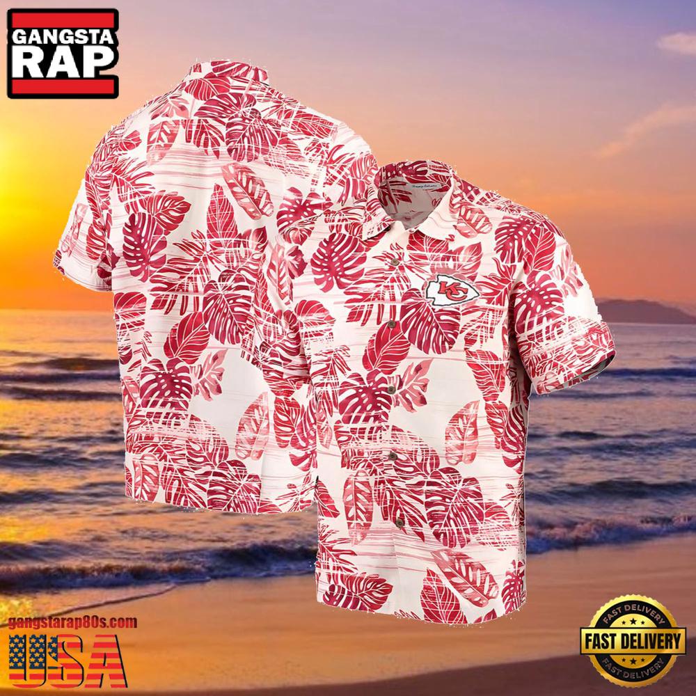 NFL Men's Tommy Bahama Chiefs Hawaiian Shirt Miami NFL Men's Tommy Bahama Chiefs Hawaiian Shirt Miami