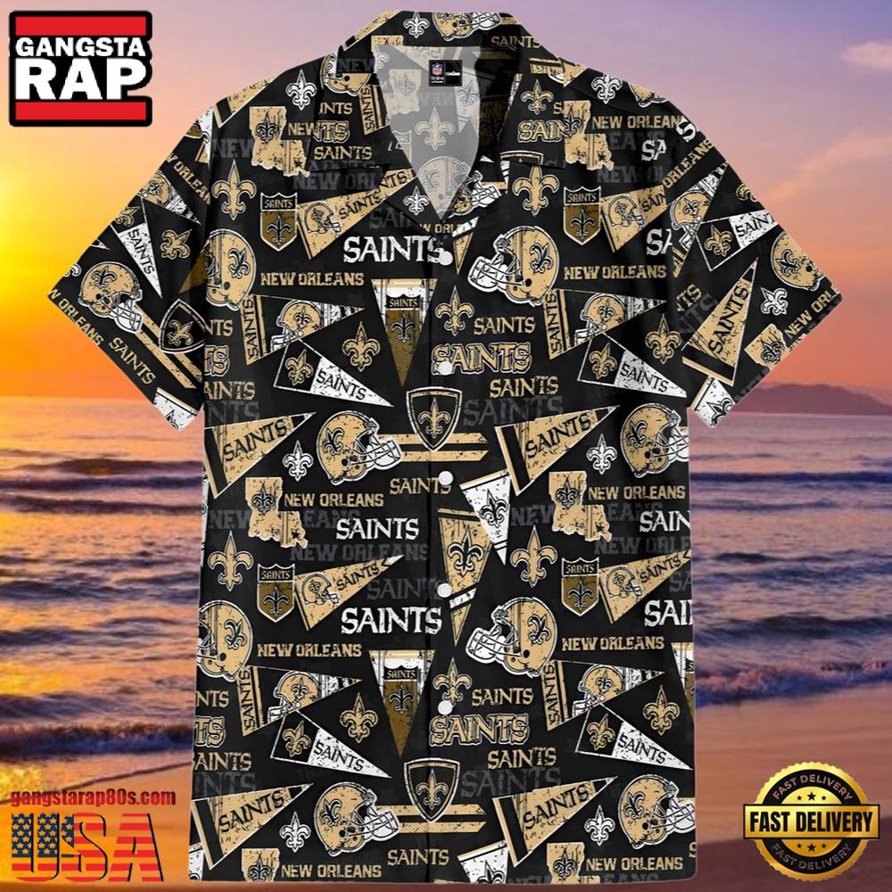 NFL New Orleans Saints Hawaiian Shirt Nola Spirit NFL New Orleans Saints Hawaiian Shirt Nola Spirit