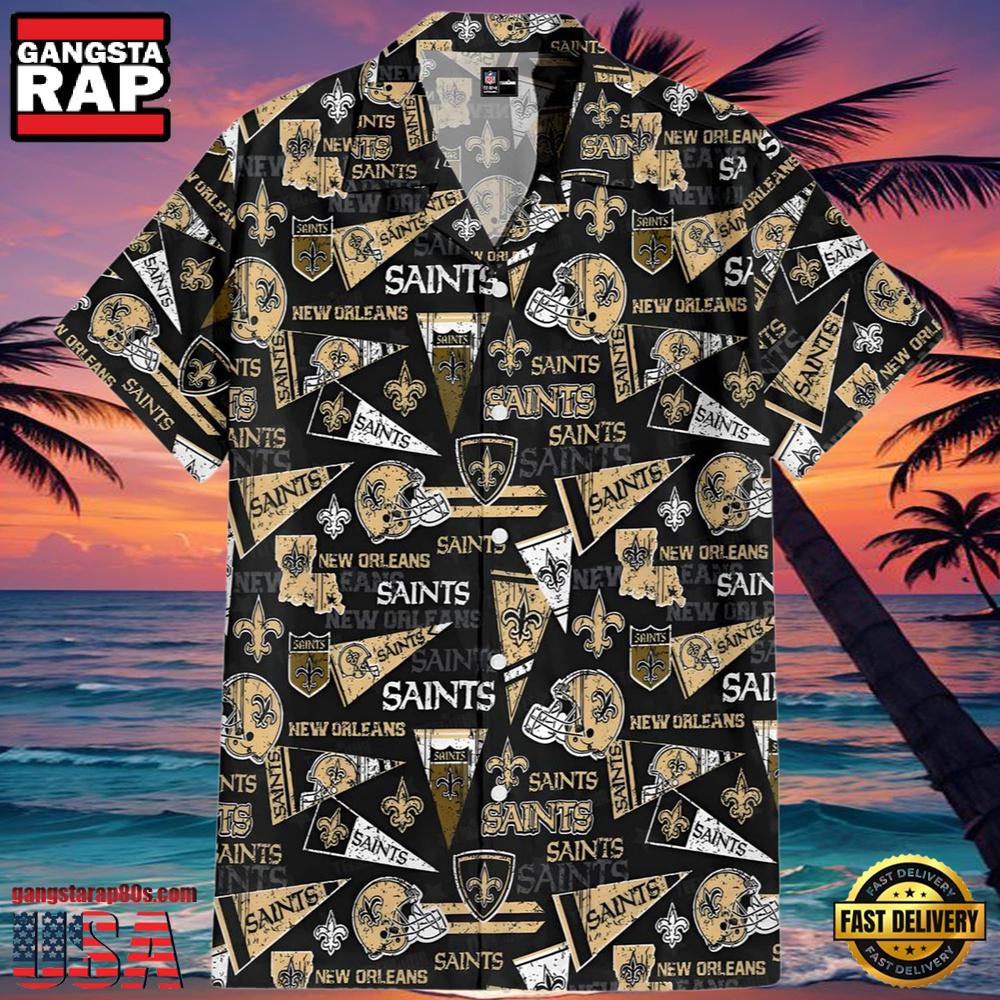 NFL New Orleans Saints Hawaiian Shirt Nola Spirit NFL New Orleans Saints Hawaiian Shirt Nola Spirit