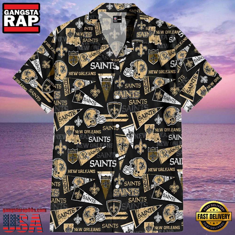 NFL New Orleans Saints Hawaiian Shirt Nola Spirit NFL New Orleans Saints Hawaiian Shirt Nola Spirit