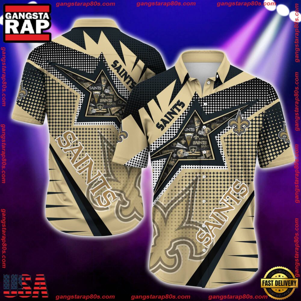 NFL New Orleans Saints Special Football Team New Design Hawaiian Shirt NFL New Orleans Saints Special Football Team New Design Hawaiian Shirt