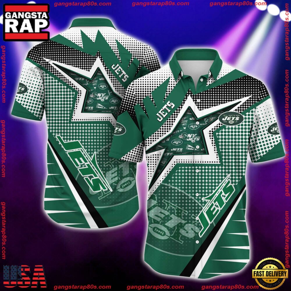 NFL New York Jets Special Football Team New Design Hawaiian Shirt NFL New York Jets Special Football Team New Design Hawaiian Shirt