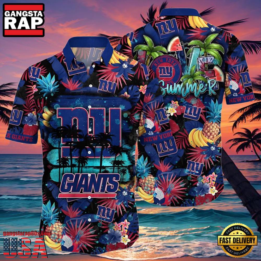 NFL Ny Giants Hawaiian Shirt Mens Love Summer Aloha Shirt NFL Ny Giants Hawaiian Shirt Mens Love Summer Aloha Shirt