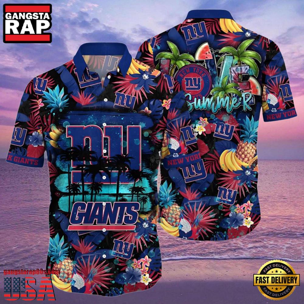 NFL Ny Giants Hawaiian Shirt Mens Love Summer Aloha Shirt NFL Ny Giants Hawaiian Shirt Mens Love Summer Aloha Shirt